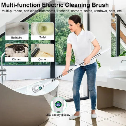 Electric Spin Scrubber – Cordless Power Brush for Deep Cleaning - The Electronics Place