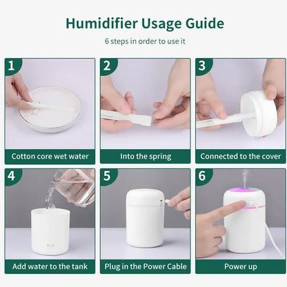 Portable Ultrasonic Air Humidifier – H2O Mini USB Cool Mist - The Electronics Place
